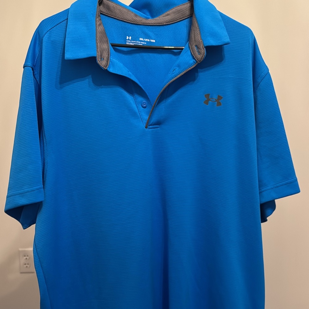 Under Armour Men's Vibrant Blue Polo Shirt